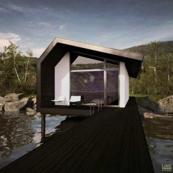 Ngôi nhà cạnh bờ hồ có thiết kế nội thất tuyệt vời